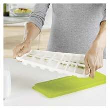 Joseph Joseph QuickSna Ice Cube Tray With Cover Lid Easy-Release No-Spill Stackable Odor-Free Dishwasher Saf, Green - 多色19 - 查看 2