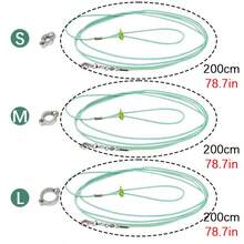 1 件四季鹦鹉飞行牵引绳，弹性轻质训练绳，带脚环，户外鹦鹉散步牵引绳 - 彩色 - 查看 8