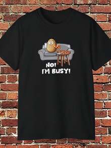 Pizza Couch Potato T-Shirt - Style9 - View 1