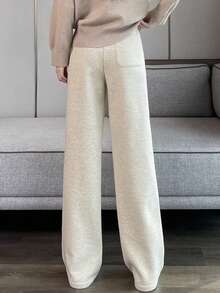 韩版休闲宽松直筒阔腿长裤