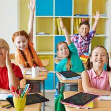 Pizarra Mágica Infantil, Pizarra Mágica del Garabato,8.5pulgada Tablet para Dibujar LCD, Borrables y Reutilizables, Juguetes Niños Adecuados para Niñas y Niños de 3, 4, 5, 6, 7 y 8 años - Blanco - Ver 2