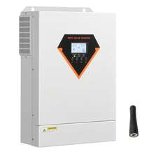 Hybrid Solar Inverter, 6000W, All In One Pure Sine Wave Power Inverter Charger, 48V DC To 220/230V AC, With Built-In 120A MPPT Solar Controller, For Off-Grid System Lead Acid Lithium Battery - 6000W - Xem 8