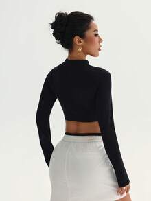 Autumn Women's Sports Sweatshirt - Long - Sleeve With Thumb Holes, Half - Zip Pullover, Ideal For Hiking, Casual Wear & Yoga