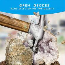 1/3/6pcs Unopened Natural Quartz Geode, Science Toy, Creative Geological Gift, Geode Display, Break Your Own Geode, Crystal Cluster, Raw Crystal Specimen Collection