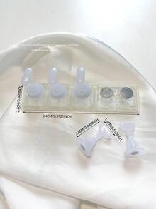 亚克力极光彩虹色矩形钻石形状美甲展示架，树脂水晶珠水钻复古韩国花朵激光 DIY 家居和户外女士母亲姐妹妻子女友婚礼美甲沙龙美容情人节使用