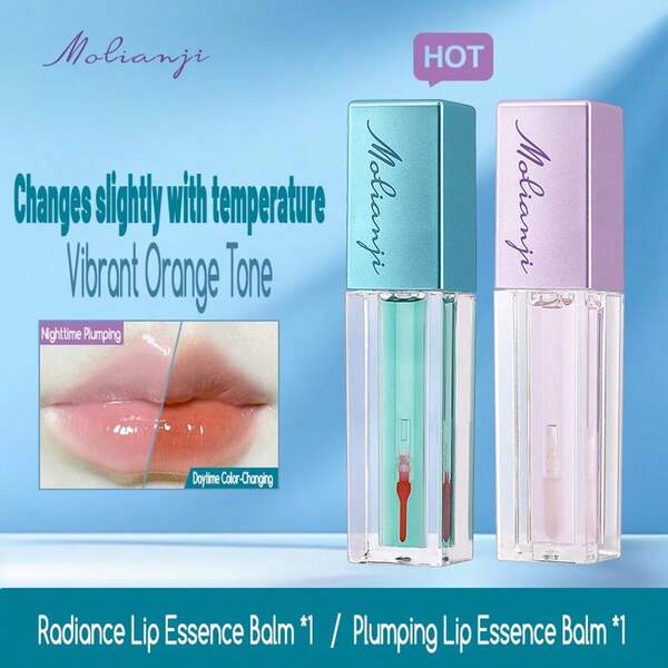 [2 Colors Available!] Hydrating Lip Essence, Lightweight & Non-Sticky Texture, Long-Lasting Moisturization, Creates Plump Lips, Unisex