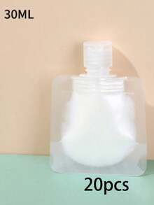 1件/10件 1.01/1.69/3.38盎司便携式乳液液化妆品包装袋化妆品洗发水吸袋可重复使用挤压立式喷嘴袋可再填充空挤压袋旅行瓶