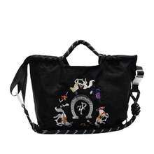 Embroidered Retro Bucket Bag For Women, New Arrival, Niche, Versatile, Commute Shoulder Bag, Embroidered Horse