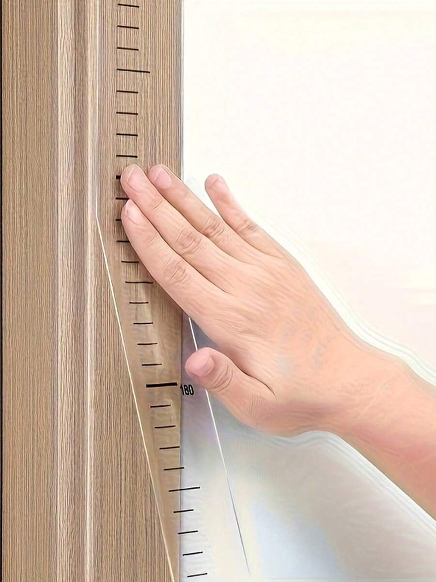 Modern Wall Height Measuring Tape - Durable PC Material, Easy-Read Markings, Writable & Reusable For Room & Wall Decor, Home Decoration, Decor Measurement Tool, Sleek Design, Precision Measurement Tool, Contemporary Decor, High Quality Material, DIY Enthusiasts - Multicolor - View 1