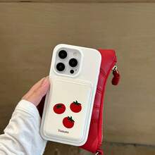 1件创意涂鸦乡村风格番茄、兔子、梨图案磁性卡套及手机背贴 - 彩色 - 查看 13