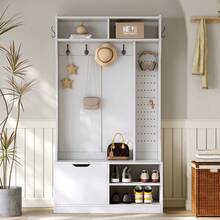 Clothing & Closet Storage Set - White + Particle Board - View 3