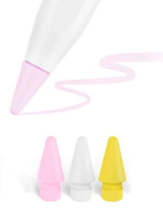 Punte per Apple Pencil, confezione da 3 punte di ricambio aggiornate con custodia, punte in metallo per un controllo preciso senza usura, compatibili con Apple Pencil di 1a e 2a generazione, USB-C e iPad Pro Pencil