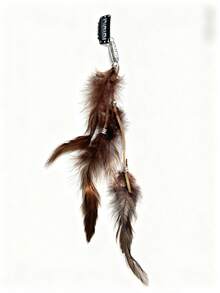 3pcs Snap Button Artificial Feather Boho Style Feather Tassel Hair Clips, Suitable For Women's Daily Use, Hair Slide, Hair Barrettes