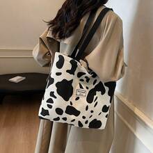 1pc Fashion Student Korean Style One Shoulder Handbag, Large Capacity Commuter Bag, Niche Artistic Tote Bag For Women