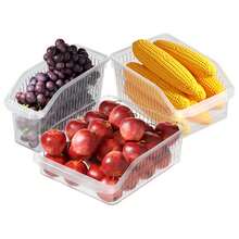 1pc/Set Food Storage Basket, Kitchen Fruit & Vegetable Organizer Basket, Plastic Produce Bin, Kids Toy Storage Basket