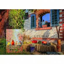 Fall Garden Flag 12x18 Inch Double Sided Outside Autumn Maple Leaves Cardinal Birds Thanksgiving Yard Flag Outdoor Seasonal Decoration# DOUYYY