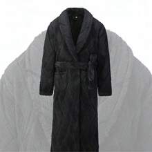 Gruba piżama męska z polaru koralowego na zimę i jesień, zapewniająca ciepło, w pełni eksponująca wygodę i urok domowego życia, idealny wybór na co dzień.