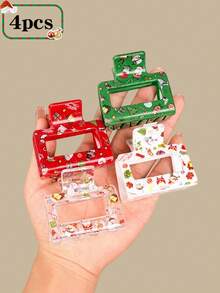 2/3/4/7 buc 2025 agrafe de păr drăguțe de Crăciun pentru fete, adorabile cu Moș Crăciun, reni, clopoței și oameni de zăpadă, potrivite pentru ținuta zilnică a fetelor, petrecerea de ziua de naștere, călătoriile, ținuta de festival sau cadoul de Crăciun pentru iubite