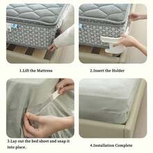 Sheet Clips 4 Pack Multifunctional Sheet Fixer - Grey - View 2