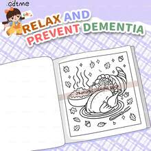 GDTME Otoño acogedor: 1 libro, 24 páginas en su interior, papel perla de 120g mejorado y engrosado. Diseñado para adultos y niños, con patrones lindos y líneas simples para aliviar el estrés y las emociones, regalo ideal para reuniones familiares, fiestas, Halloween, Acción de Gracias, Navidad, perfecto para decoración de habitaciones, 7.9*7.9 pulgadas.