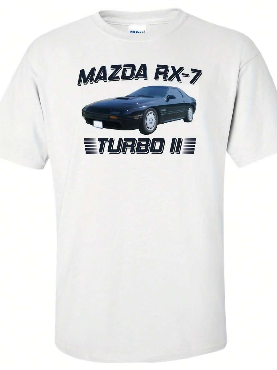 RX-7 Turbo Rotary Wankel 13B Engine Turbocharged Racing Drifting Drift Drag Car Custom T-Shirt - Style 3 - View 1