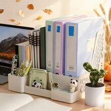 Desktop Book Stand Shelf, Document Organizer Rack, A4 File Holder - Multicolor - View 10