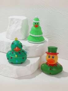 1 sztuka/5 sztuk gumowej kaczki świątecznej, świąteczny prezent na biurko, świąteczne rękodzieło DIY, prezent wodny, mała gumowa kaczuszka, słodka piszcząca kaczuszka, Wielkanoc, prezent na imprezę świąteczną, wymiana w klasie, dekoracja imprezy, nagroda w grze, prezent zimowy