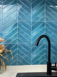 WoStick 4/10 PCS Waterproof Marble Pattern 3D Textured Wall Panels DIY Tiles, Modern Honeycomb Wall Decals, Removable Self Adhesive Wall Tile Sticker Kitchen Bathroom Backsplash For Festival Layout, Stickers, Wall Decal, Vinyl Decal For Home Decorations, Spring Decoration Items Refresh Your Home, Festival Decoration Stickers Gifts Birthday Graduation Kitchen Decor - Multicolor - View 12