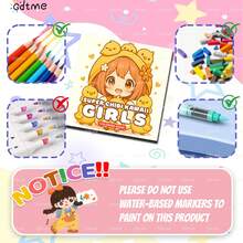 GDTME JOY JAR: Girls Theme Coloring Book: 24 Pages Of 120g Thick Paper, Easy To Color, With Many Cute Patterns. Can Help Relieve Stress And Emotions, Suitable For Adults And Teenagers To Relax. An Ideal Gift For Easter, Mother's Day, Father's Day, Birthdays And Wedding Seasons. - Happy Jar - View 5