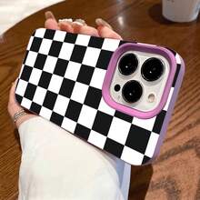 Funda protectora de alta calidad con orificios grandes y resistente a golpes, compatible con los modelos 17, 16, 15, 14, 13, 12 y 11 Plus Pro. Colores: negro clásico, morado, gris y blanco. Funda suave. Ideal para Halloween y Acción de Gracias. QY74, Protector - Morado - Ver 1