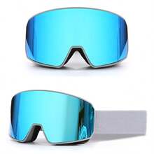 Outdoor Sports Skiing Glasses, Double-Layer Anti-Fog Cylindrical Snowmobiles, Snow Sports Skiing Goggles, Mountaineering Windproof And Sandproof, Motorcycle Riding Off-Road Glasses - Multicolor - View 16