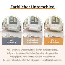 Multifunctional Double Sofa Bed With Sleeping Function, Adjustable Backrest And Multi-Position Armrests. Modern Folding Sofa Bed For The Living Room, Velvet Upholstery. Spacious Sleeping Area. - White - View 4