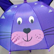 1 szt. losowy wzór, miniaturowy, uroczy parasol z uszami zwierząt, średnica 50 cm, dziecięcy parasol zabawkowy, parasol rekwizytowy, parasol dekoracyjny do fotografii