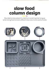 Silicone Non-Slip, Waterproof, Easy To Clean, Multi-Function Suction Cup Pet Bowl, Anti-Spill, Cat & Dog Food Dish