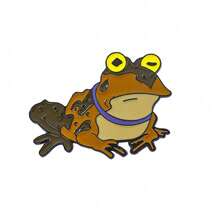 1 Pc Fantasy Cartoon Animal Brooch Classic Frog Shaped Enamel Pin Backpack Clothing Jewelry Metal Badge Accessories A Gift For Friends