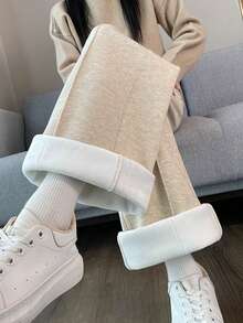 韩版休闲宽松直筒阔腿长裤