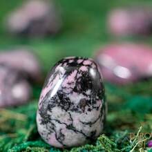 1/3/5pcs Polished Natural Red Calcite Tumbled Stones - Suitable For Aquarium Decor, Bonsai Planter Decoration - Rhodonite - View 13