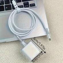 3D 银蝴蝶结和黑蝴蝶结珠保护壳，兼容苹果数据线，兼容 18-20W 充电器，防破损、防刮 - 無色 - 查看 9