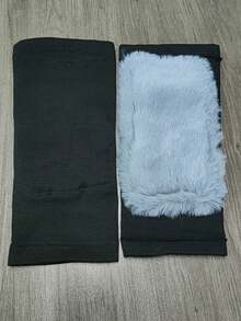 1 件羊毛护膝，加厚仿兔毛保暖护膝，适用于关节炎，骑行护膝 - 彩色 - 查看 4