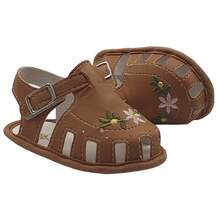 Baby Girls Sandals, Summer Shoes, First Steps, Summer Baby Girls Shoes - 駝色 - 查看 4