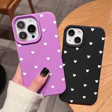 Funda protectora suave de alta calidad con orificios grandes para teléfonos. Compatible con los modelos 17, 16, 15, 14, 13, 12 y 11 Plus Pro. Colores: negro clásico, morado, gris y blanco. Ideal para Halloween y Acción de Gracias. QY64, Funda protectora para Halloween y Acción de Gracias, resistente a golpes. - Morado - Ver 4