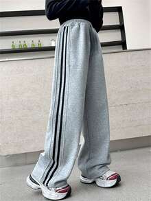 Girls Casual Straight-Leg Pants, Children Versatile Wide-Leg Trousers, New Tween Girl Wear