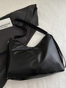 Borsa a tracolla stile coreano con fiocco, nuova collezione autunno 2025, borsa a tracolla casual con catena e grande capacità, multifunzionale, borsa a spalla retrò di per pendolari, borsa a tracolla semplice e versatile di moda per le donne, con grande capacità