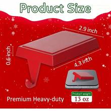 Stocking Holders Mantle Set Of 2, Heavy Weighted Metal Stocking Holders Hangers Low Profile Stocking Hooks Bases Fireplace Table Xmas Holiday Party Decoration, Black