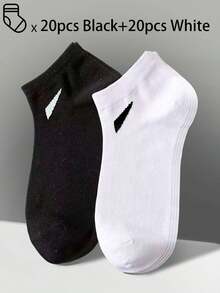 100 chiếc/80 chiếc/50 chiếc/30 chiếc/20 chiếc/10 chiếc/8 chiếc/4 chiếc Vớ lót đan thoải mái, thấm hút ẩm, kháng khuẩn, thoáng khí - Quà tặng tuyệt vời cho Ngày của Cha, phù hợp cho cả nam và nữ, Vớ dài, thấm mồ hôi, chống mùi, đàn hồi & mềm mại, màu trơn thời trang, phù hợp cho mùa xuân, mùa hè, mùa thu, mùa đông, trang phục thường ngày, trang phục hàng ngày và các hoạt động yoga/thể thao - Nhiều màu - Xem 24