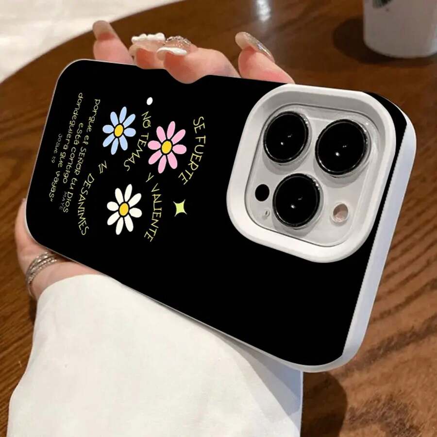 Funda protectora suave de alta calidad con orificios grandes para teléfonos. Compatible con los modelos 17, 16, 15, 14, 13, 12 y 11 Plus Pro. Colores: negro clásico, morado, gris y blanco. Ideal para Halloween y Acción de Gracias. QY86, Funda protectora para Halloween y Acción de Gracias, resistente a golpes. - Blanco - Ver 1