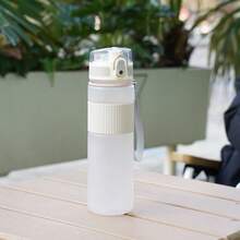 1个500毫升/17盎司纯色运动水壶，小容量水杯，便携式运动水壶，小巧便携，防漏塑料水壶，适合户外、旅行、骑行、露营、日常使用、短途旅行 - 彩色 - 查看 15