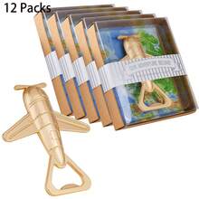 飞机开瓶器、飞行员航空礼物、退伍军人礼物、生日派对回礼、旅行派对装饰和纪念品、宾客礼物、新娘送礼会和婚礼礼物、情人节礼物 - 彩色 - 查看 13