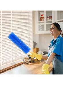 1pc Cleaning Set, One Piece Fan Brush Long Multi-Purpose Fan Cleaning Brush Household Dusting Brush Flexible Dusting Brush Durable Dusting Brush And A Set Of Ceiling Fan Cleaner Duster Reusable Microfiber Ceiling Fan Blade Cleaner With Extension Pole Adjustment (12-31.5 Inches) For Cleaning Walls - Multicolor - View 10