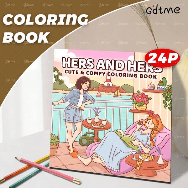 A Soul-Healing Coloring Book That Helps Women Grow - With A Pearlescent 120g Cover, 7.9x7.9 Inches, Containing 24 Pages Of Warm Interactive Illustrations For Girls, Comforting And Uplifting, Suitable For Teenagers And Adults, Such As Women's Gatherings Or Parties. It Can Relieve Stress And Enhance Emotions,